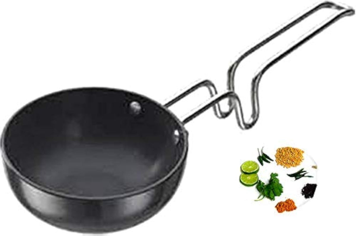 Hard Anodized Tadka Pan,Large Tadka Pan for saag, dal, kadhi, dhokla