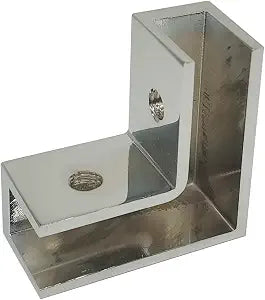 90 Degree Glass Clamp Shower Door Hardware, Shower Glass Brackets for 5/16" to 1/2" (8 to 12 mm) Thick Bathroom Hardware Accessories - Bright Chrome Finish