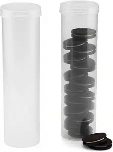 Solala 2PCS Storage Container Compatible with Oreo-6.5-Inch Width 24.8-Inch Height,Round,Food Grade PP Material,Transparent Cookie Holder For Stay Fresh,