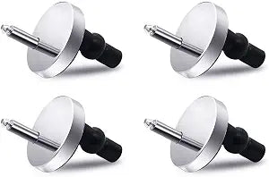 Toilet Seat Hinge Fixings 4pcs Quick Release Top Fix Nuts Screws Hole Fittings Expanding Rubber Screws with 50mm Base