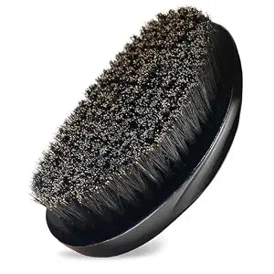 Soft Wave Brush for Men 360 - LexRory Curved Boar Brushes for Wavy Hair