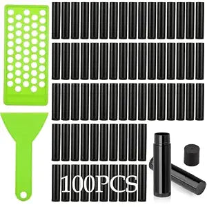 Lip Balm Containers 5ml/5g, with 50-hole Filling Tray and Spatula