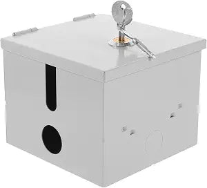 Lurrose Outdoor Electrical Outlet Lock Box Weatherproof Outlet Cover Lock Box Anti-Theft Electrical Protector for Generator Welder Rv 4.92 X 4.92 X 3.93 in