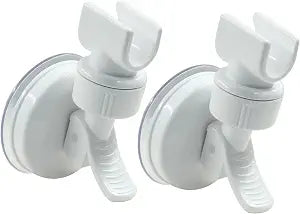 2 Pcs Adjustable Shower Head Holder, White