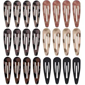 Teenitor Hair Barrettes Matte Snap Hair Clips, 24Pcs Hair Barrettes For Women Girls, 2 Inch 6 Colors