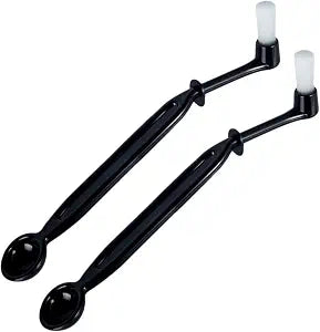 Number-One Coffee Machine Brush Cleaner Nylon Espresso Machine Brush Grinder Brush Coffee Cleaning Tool with Spoon (Pack of 2)