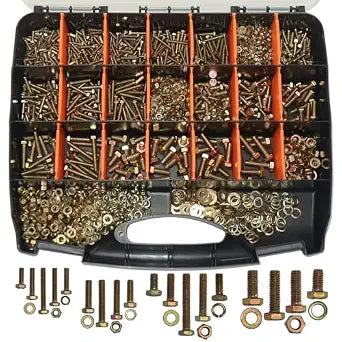 1008 Pcs Metric Bolt Assortment, Metric Bolts and Nuts Assortment Kit
