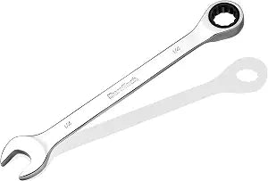 DURATECH 1/4" Ratcheting Combination Wrench, SAE