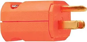 Legrand Pass & Seymour PS5965OCC20 15 Amp 125V Maxgrip M3 Straight Blade Plug, NEMA 5-15P, Orange (1 Count)