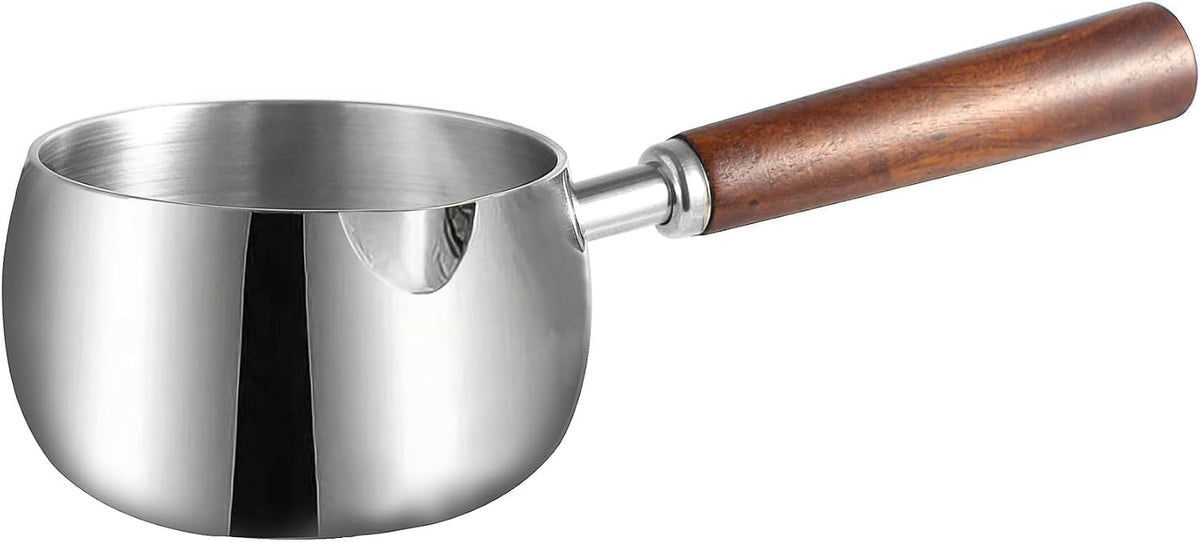 IMEEA Butter Warmer Pot 17oz Stainless Steel Milk Warmer Saucepan