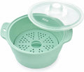 Collapsible Silicone Microwave Vegetable Steamer with Removable Steam Rack