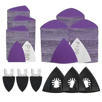 AMZWEI Upgraded 266CS Zirconia Oscillating Tool Sanding Kit