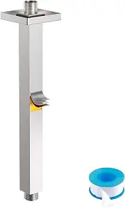 ENGA Brass 12-Inch Ceiling Mount Shower Arm (Brushed Nickel)