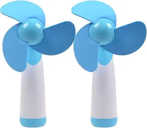 Ogrmar 2PC Mini Handheld Fan Personal Fan Battery Powered Soft Foam Blades