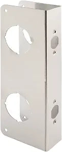 Prime-Line U 10539 Stainless Steel Lock and Door Reinforcement Plate for 1-3/4 In. Thick Doors, Stainless Steel Finish (Single Pack)