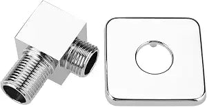 Raguso Wall Mounted Solid Brass Outlet Elbow Square Chrome Hand Shower Valve Concealed Bathroom