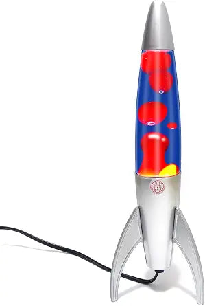 Original Magma Lamp with Blue Liquid and Red Wax, 14.5 Inch Motion Lamp Cool Night Light Home Bedroom Office Decoration for Adults