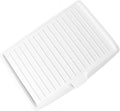 17.6x12'' Kitchen Dish Drain Board & Drying Rack Tray with Built-in Drain Lip - Sturdy Plastic Drying Pad for Countertop, Prevents Water Buildup, Easy to Clean