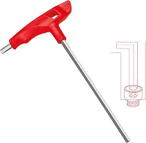 WISEUP 4mm t handle allen wrench set Metric,CR-V heavy duty hex key set with long arm