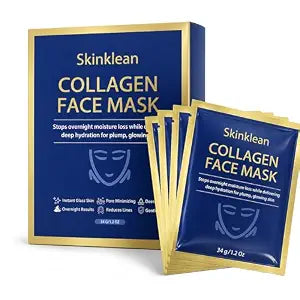 Skinklean Collagen Face Mask - Deep Hydration & Refreshing Glow,