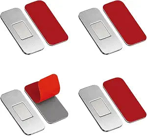 4 Pack Magnetic Cabinet Door Catch, No Drill Adhesive Drawer Magnets