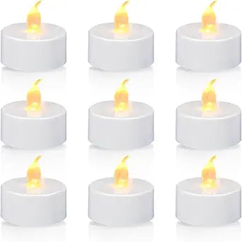 KOABY 24 Pack Tea Lights with Timer, Auto-On 6 Hours and Off 18 Hours