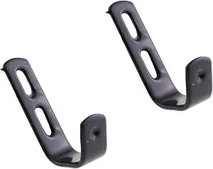 2PCS Solid Thickened Iron Bunk Bed Ladder Hooks Practical Hook Heavy Duty Hook Bracket with Mounting Screws for Bed Decoration Tool