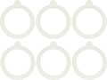 Bormioli Rocco Replacement Rubber Gaskets for Fido Jars, 3.5" Size, Pack of 6