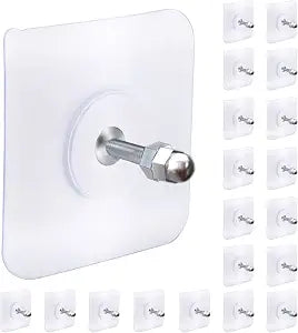 AIERSA Picture Hanging Hooks, 20 Pack Heavy Duty Adhesive Hooks