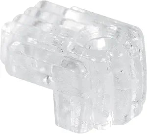 Prime-Line MP9003-25 Mirror Clips, 1/4 In. Offset, Clear, Includes Installation Fasteners (25 Pack)