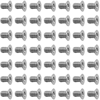 50Pcs Hard Drive Screws 2.5 inch,Stainless Flat Phillips Head HDD SSD M3 x 5mm Mounting Screw for Computer PC Laptop Case,2.5" Silver