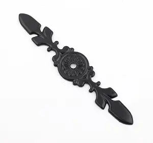10 Packs Cabinet Knob Back Plates, 4.7in Length and 0.9in Width, Black