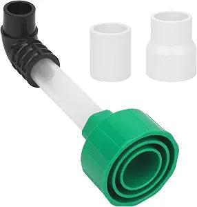 AC Drain Line Cleaner Tool, HVAC to PVC A/C Condensate Drain Line Unclogger Adapter- Universal Fit Wet/Dry Vac Attachment, 3/4" & 1" PVC Adapter Included