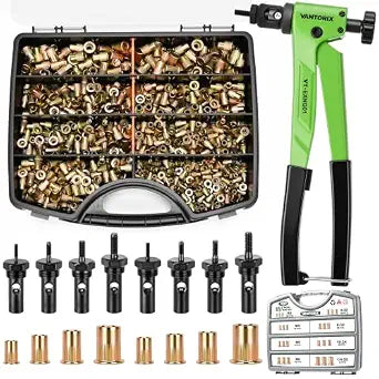 Rivet Nut Tool Kit, 560PCS SAE & Metric Rivet Nuts Combination