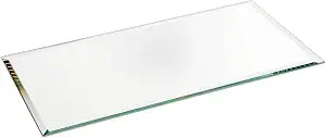 Plymor 4 x 8 inch Rectangle, 3mm Thick, Beveled Glass Mirror
