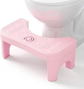 Pink Toilet Poop Stool Squat Adult, 6.7 Inch Squatting Potty for Adults