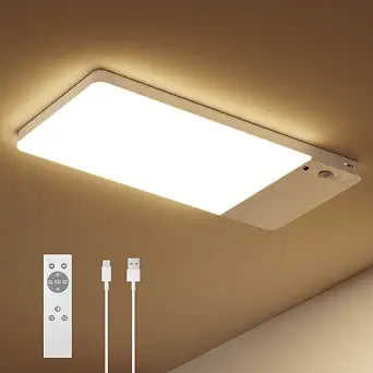 Rechargeable Motion Sensor Ceiling Light Upgraded, Battery Closet Light