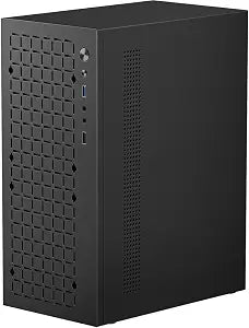 Micro ATX Case PC Case: MATX Case Mini PC ITX Desktop Computer Case Support Micro ATX MATX DTX ITX Mini PC with USB3.0, Support 3.5'' HDD (Black)