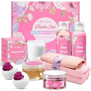 SPA Gift Baskets for Women, 9PCS Self Care Set Comprehensive Care