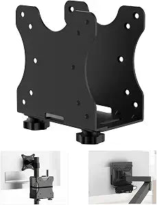 Yimaut Adjustable Mini PC Mount Bracket, VESA 75x75 & 100x100, Supports up to 12 lbs, Mount Behind Monitor, Under Desk, Wall, Monitor Arm or Stand Pole, Thin Client CPU Holder, Fits 0.632.76 in Wide