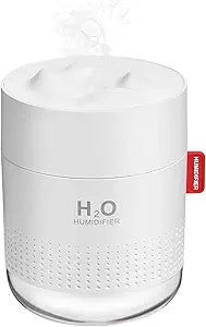 Portable Mini Humidifier, 500ml Small Humidifier for Bedroom Travel, White