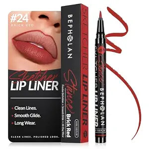 BEPHOLAN Liquid Lip Liner, Waterproof 24H Long Lasting Matte Lip Stain
