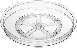 YBM Home 12.5 Inch Acrylic Plastic Non-Skid Spinner for Kitchen, Pantry, Fridge, Cupboards, or Counter Organizing, Fully Rotating Organizer