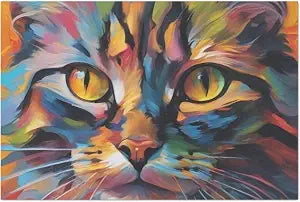 Colorful Kitty Extra Large Decoupage Paper, 20" x 30" (For Furniture, large projects) by The Shabby Hummingbird