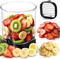 Hendiy Strawberry Slicer, Black, 1-Pack