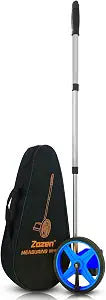 Zozen 6-Inch Measuring Wheel in Feet and Inches, Telescopic Handle, Blue