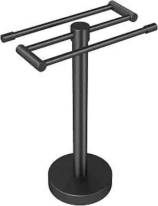 YUMORE Hand Towel Holder Stand Free Standing Countertop Towel Rack Hanger for Bathroom Kitchen