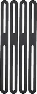 4 PCS Flat Straight Brace Brackets Mending Plates Repair Fixing Bracket with Slot, ULIFESTAR Heavy Duty Thicken SUS Corner Brace for Wood,Metal Bracket for Furniture Shelf Bed Table-10.83x0.94x0.12''
