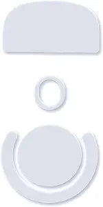 PWNAGE SmoothGlide PTFE Rounded Replacement Mouse Skates Feet for G Pro X Superlight GPX, Ultra-Smooth and Durable, 3M Adhesive, Gaming Mouse White