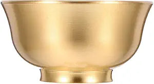 ARTIBETTER Home Decor Feng Shui Treasure Basin Decorative Wealth Bowl Statue Wealth Porsperity Figurine Money Bowl Offering Cup Blessing Ornament for Success Good Luck Living Room Furniture